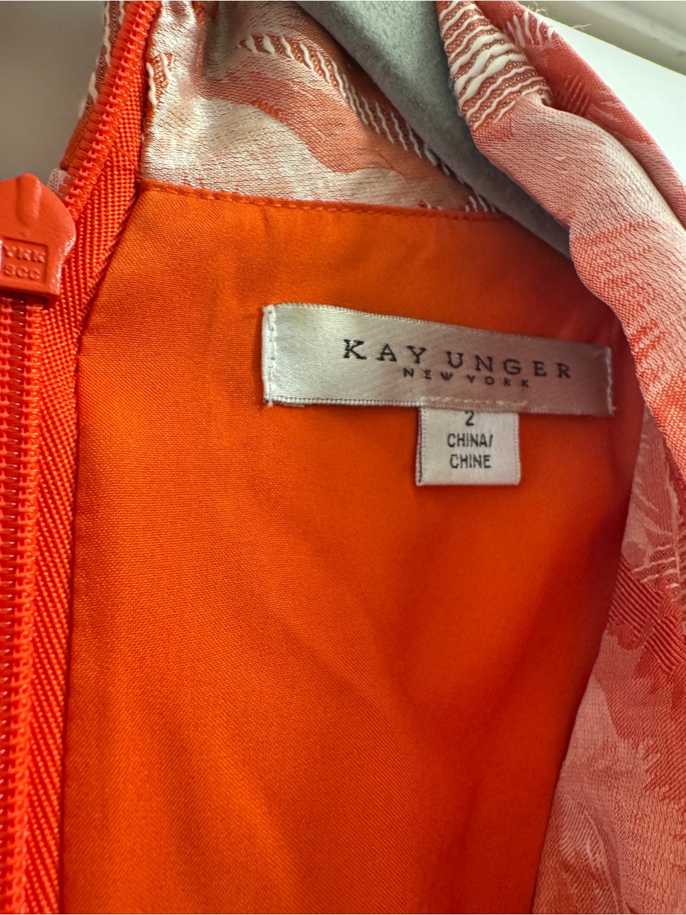Kay Unger New York Evie Floral Stripe Jacquard Swan-Neck Ball Gown - 🧡🧡🧡 - Picture 5 of 5